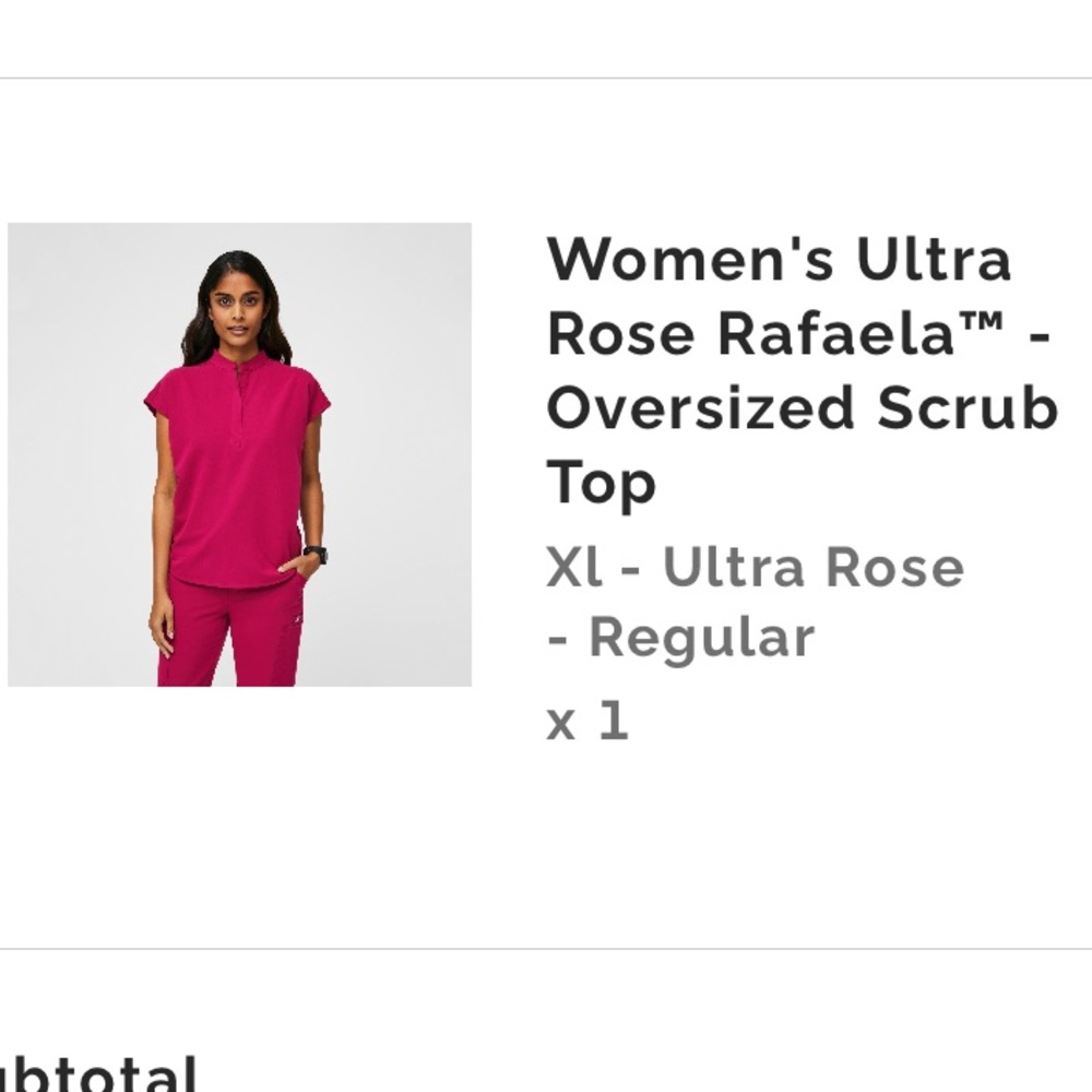 ultra rose figs Rafeala Top XL